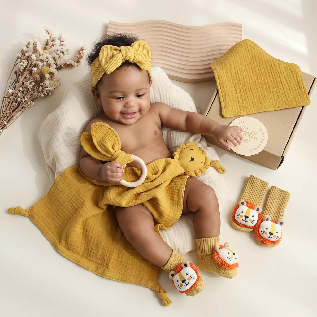6-Piece Newborn Gift Box Set – Baby Essentials Starter Kit - Image 7