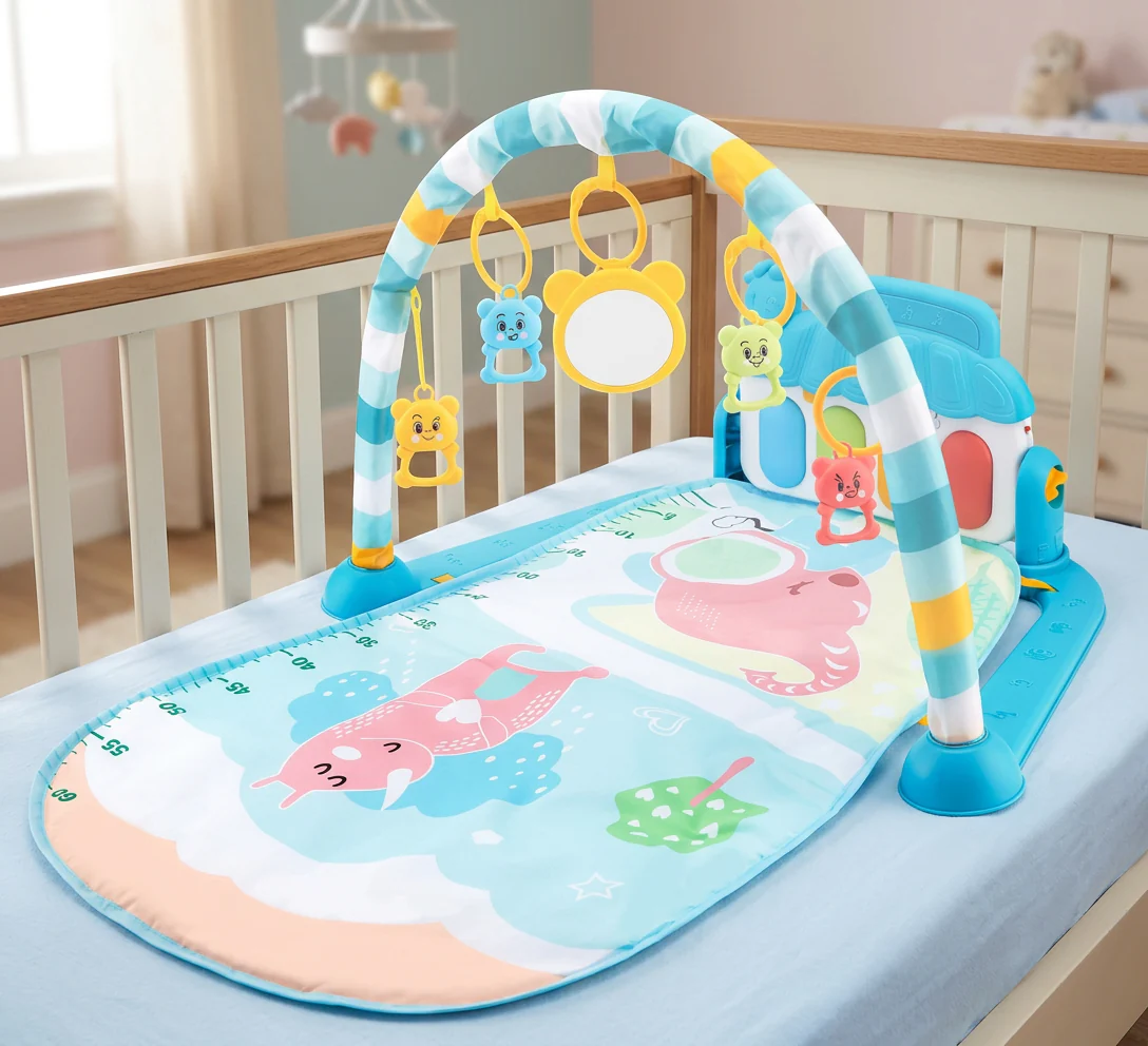 Baby Music Play Gym with Piano– Interactive Sensory Activity Mat (0–24 Months) - Image 7