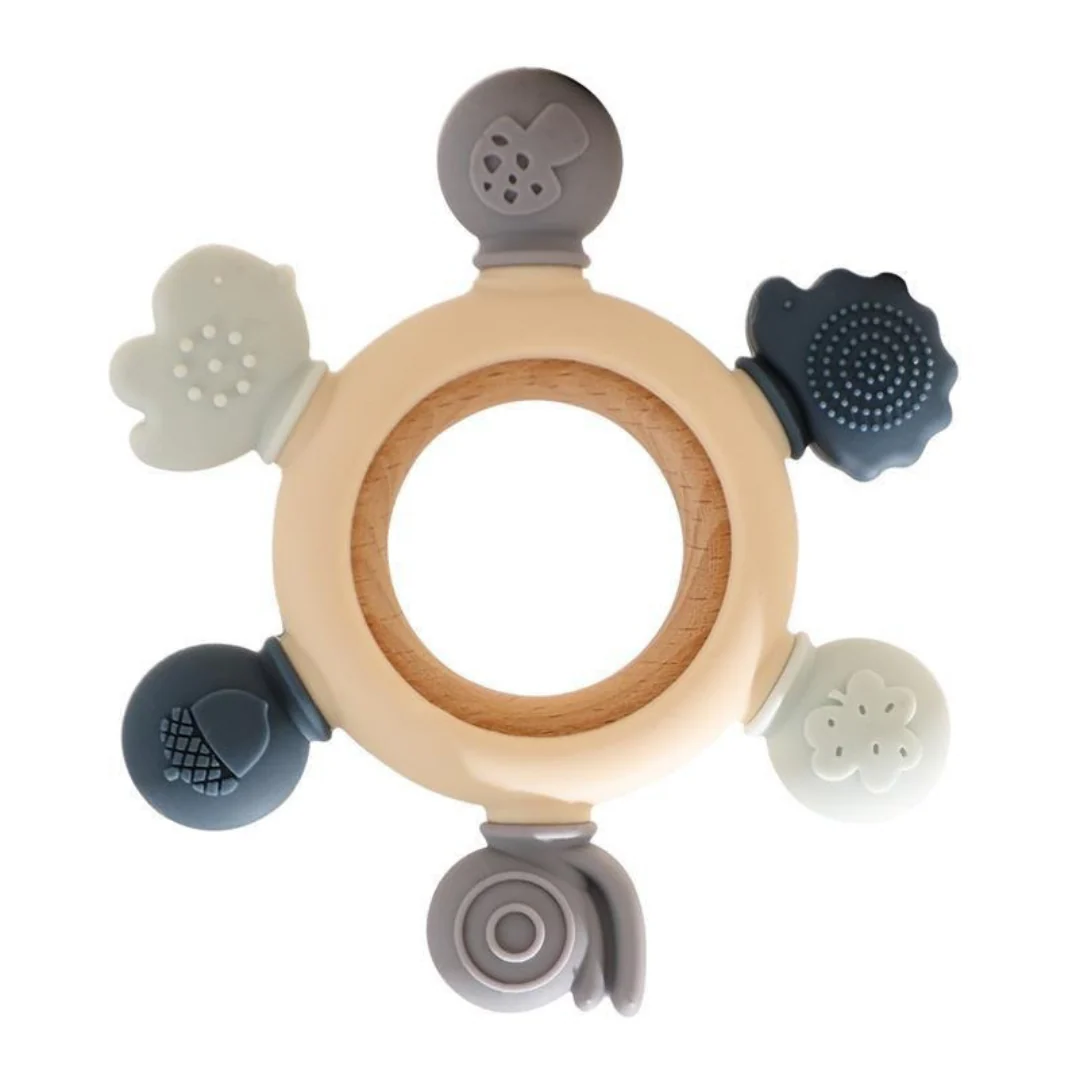 Baby Teething Toy Made of Wood and Silicone - Image 12