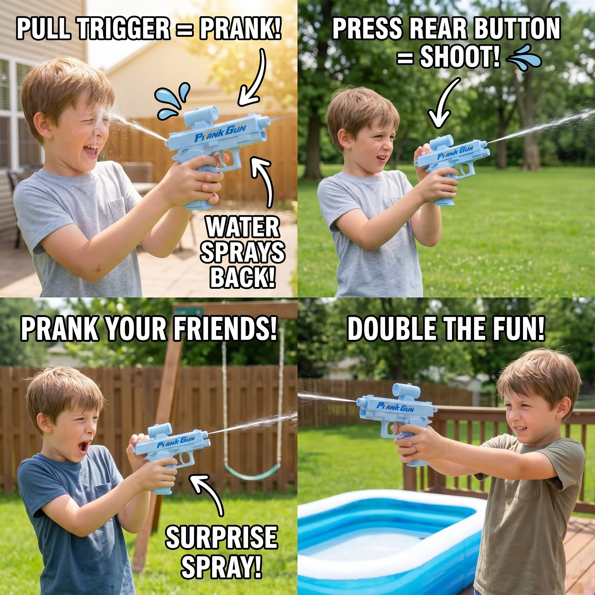 Double-Sided Prank Water Gun for Kids – Mini Water Fun Toy - Image 3