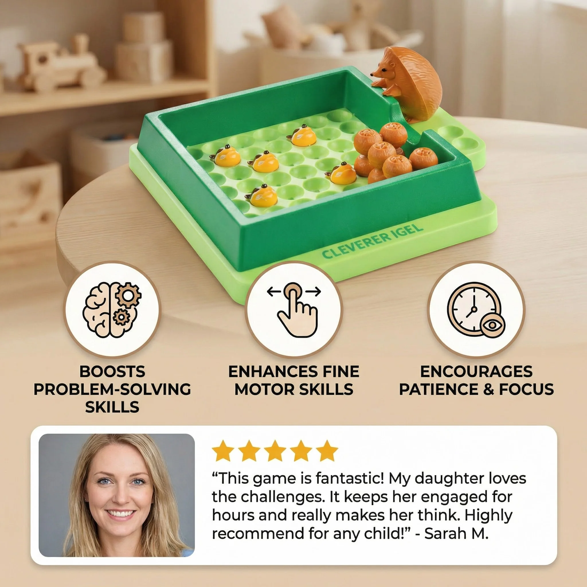 Intelligent Hedgehog - Brain Puzzle Game for Kids - Image 2