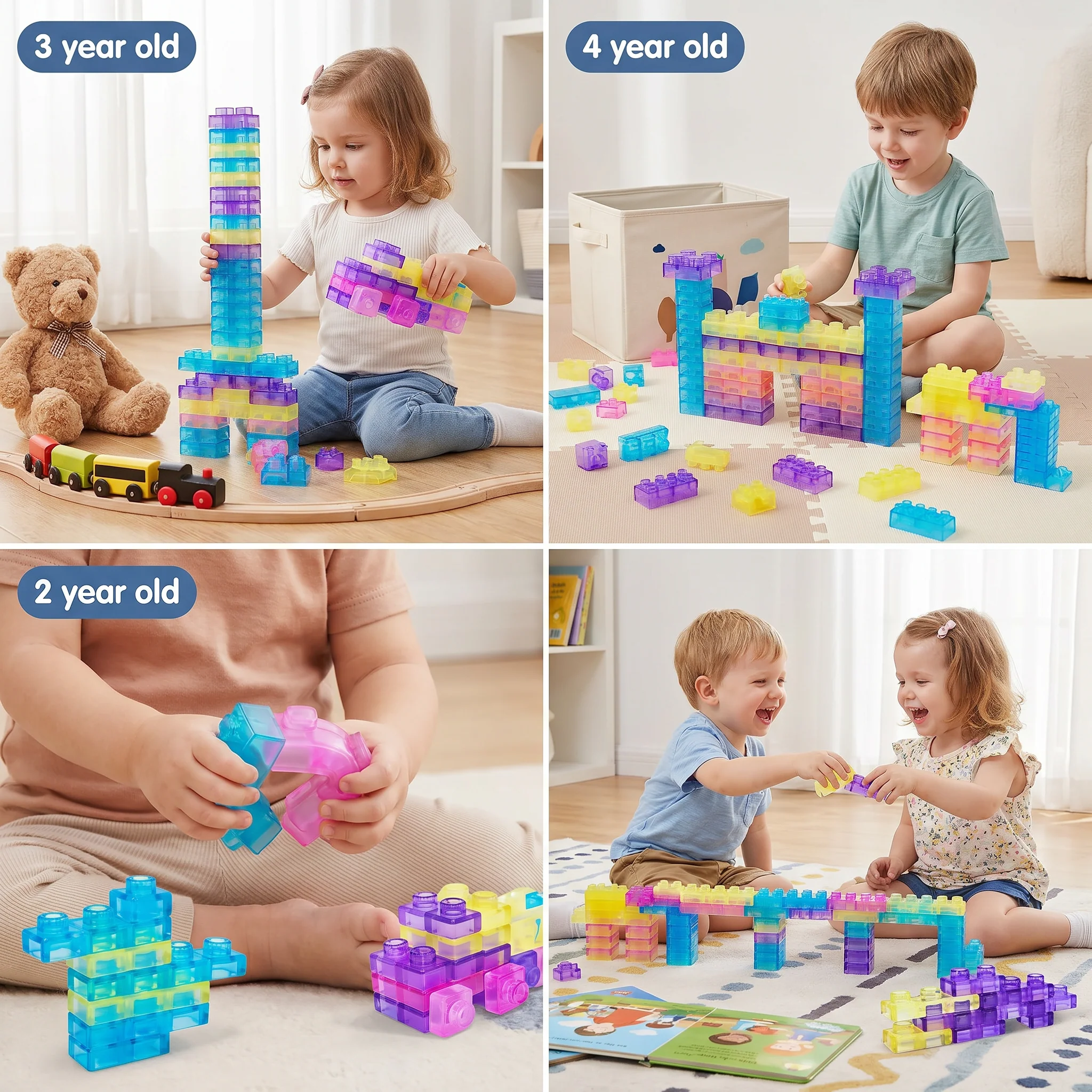 Magical gummy blocks, soft building blocks for children - Image 4