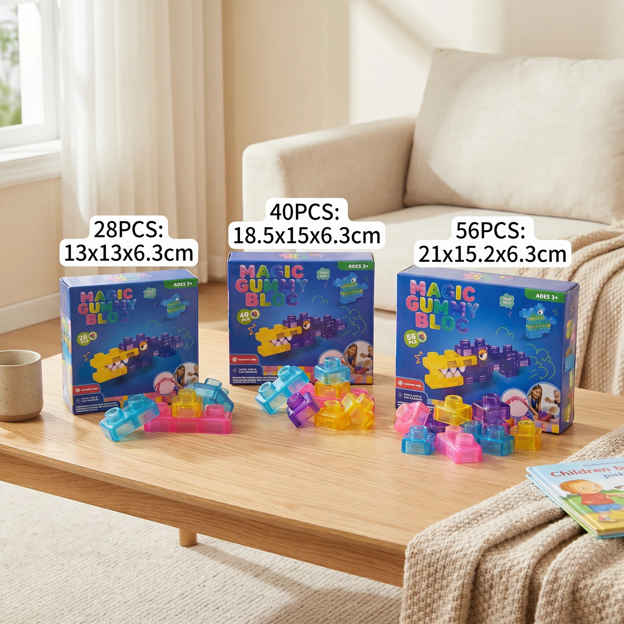 Magical gummy blocks, soft building blocks for children - Image 6
