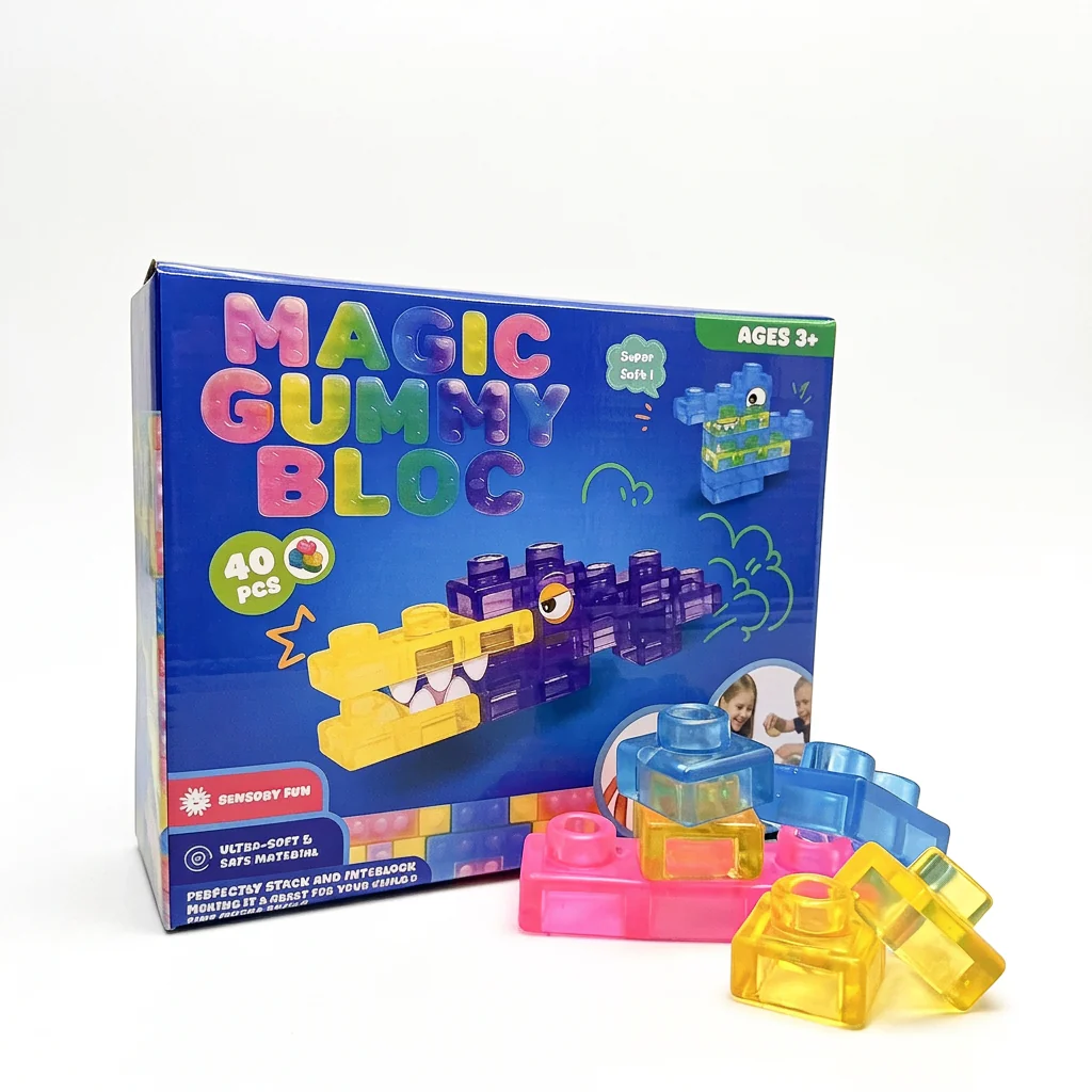 Magical gummy blocks, soft building blocks for children - Image 8