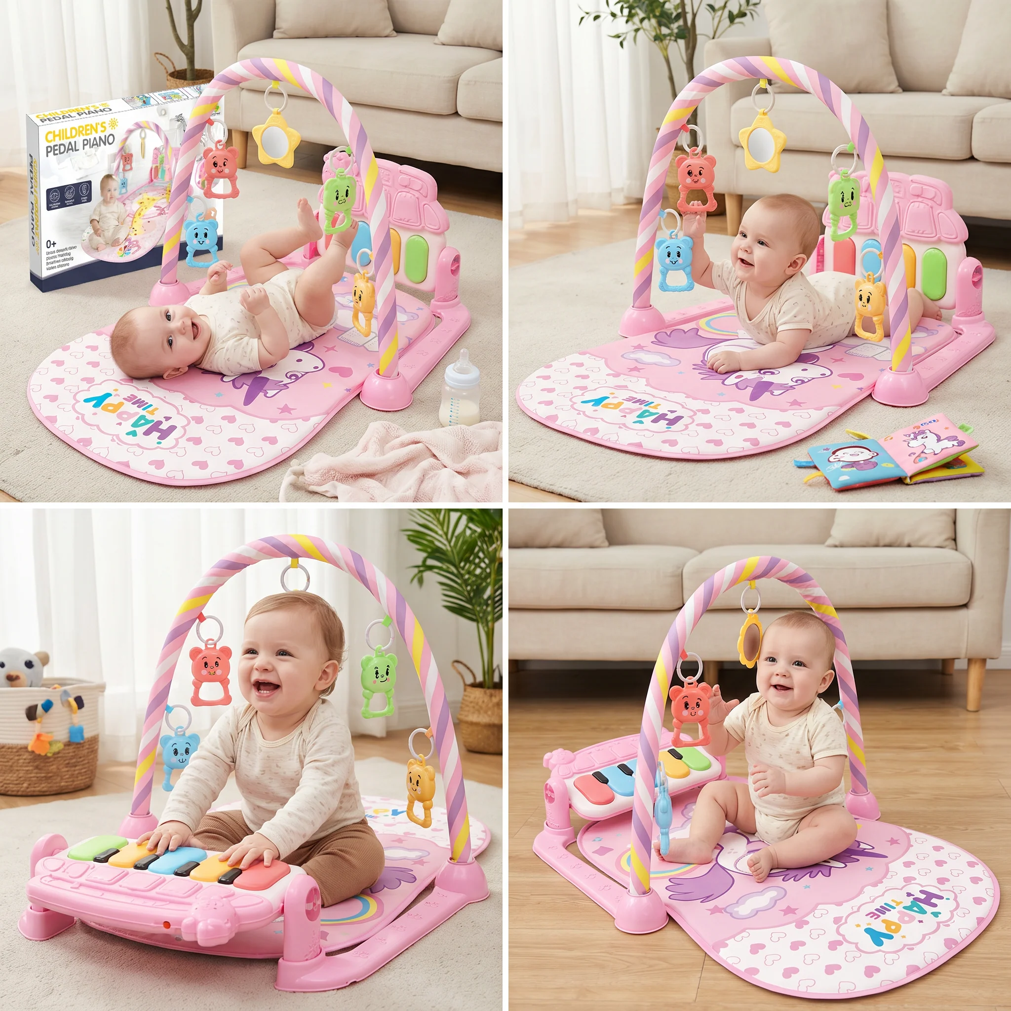 Musical Baby Pedal Piano for Limbs Coordination and Visual & Auditory Training - Image 4