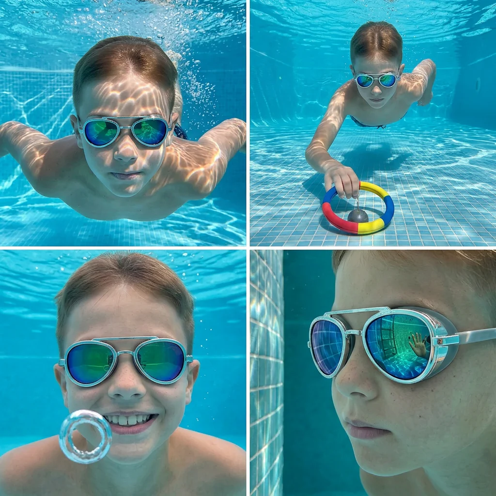 Pro Aviator Swim Goggles – UV400 Protection, Anti-Fog & Full Coverage Fit - Image 4