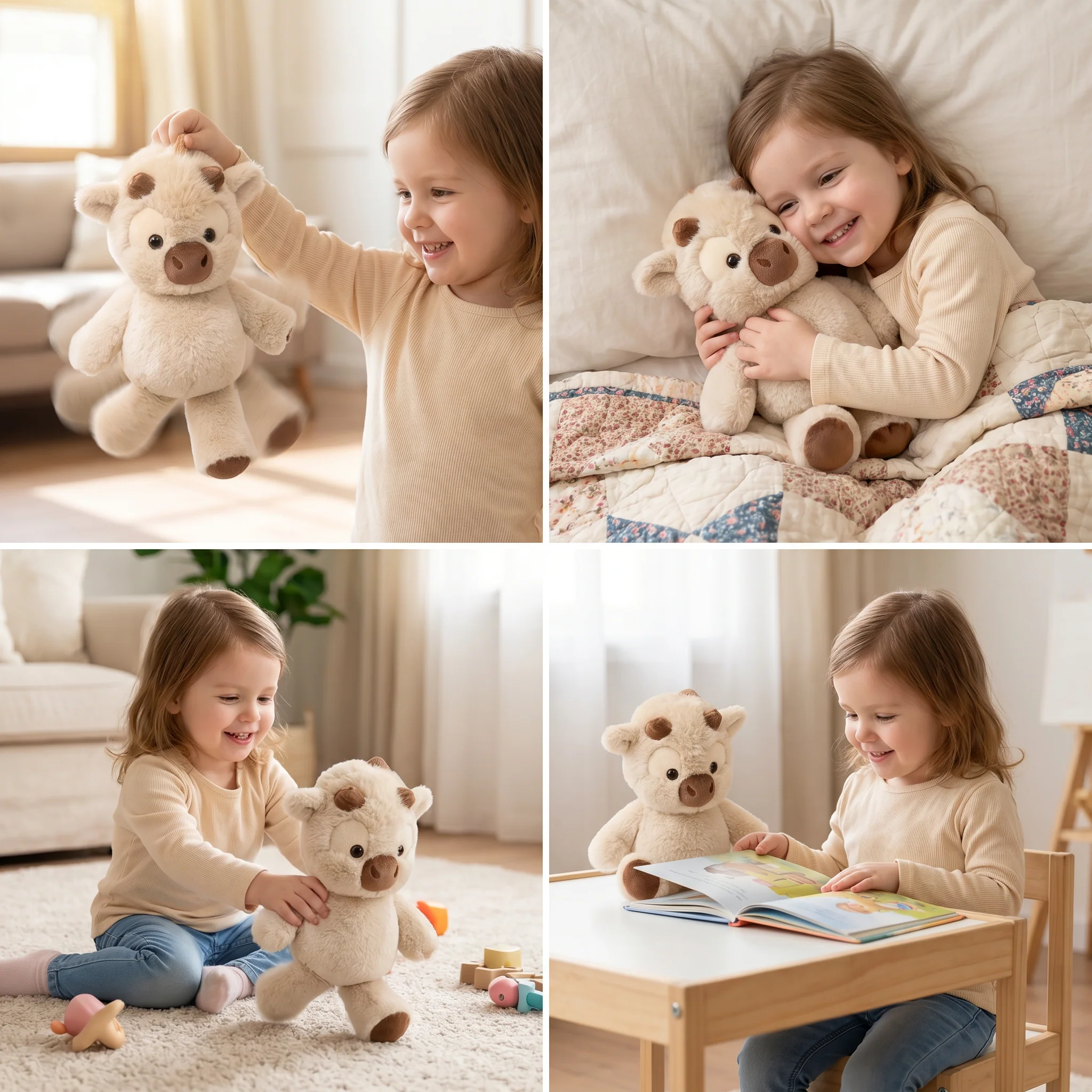 Running Calf Plush Toy – Soft Cartoon Stuffed Animal & Soothing Companion for Kids - Image 4