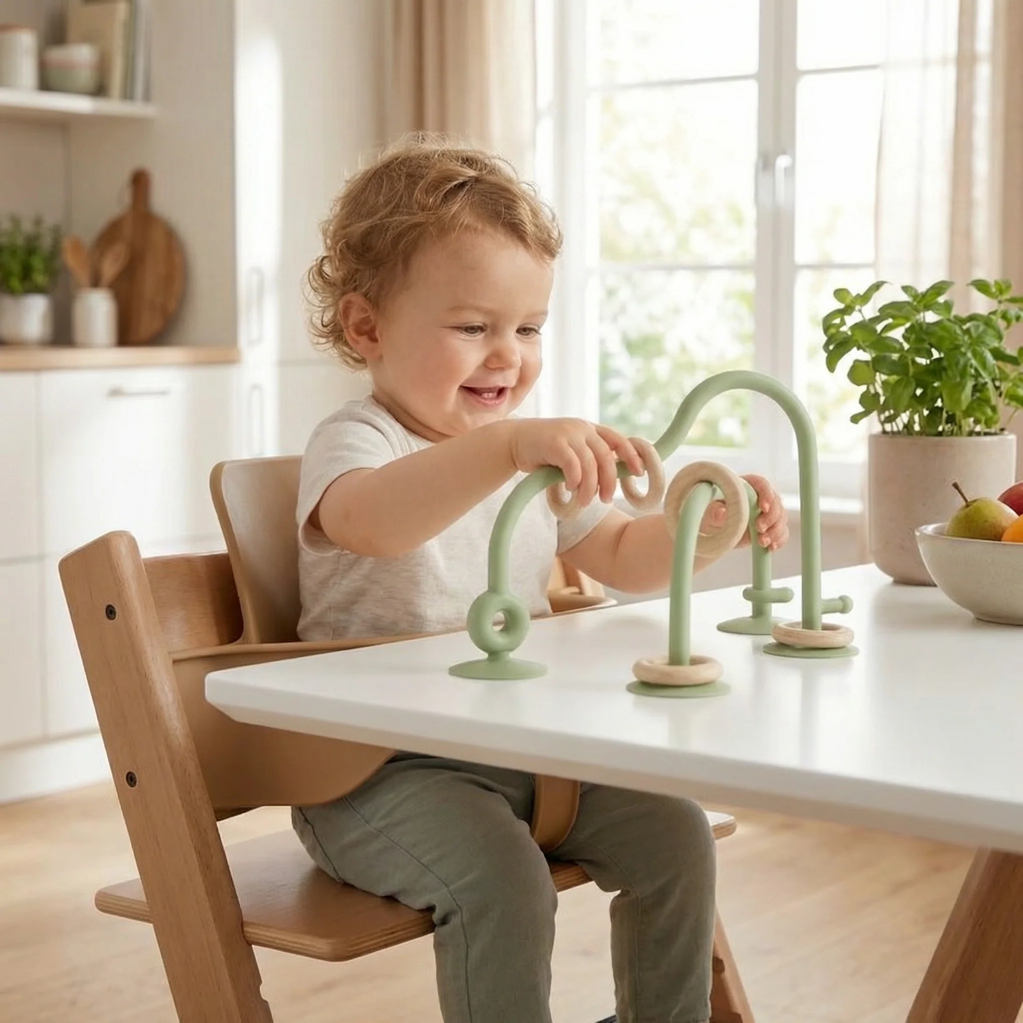 Silicone Baby Activity Toy – Suction Cup Learning Toy for Table & High Chair - Image 9