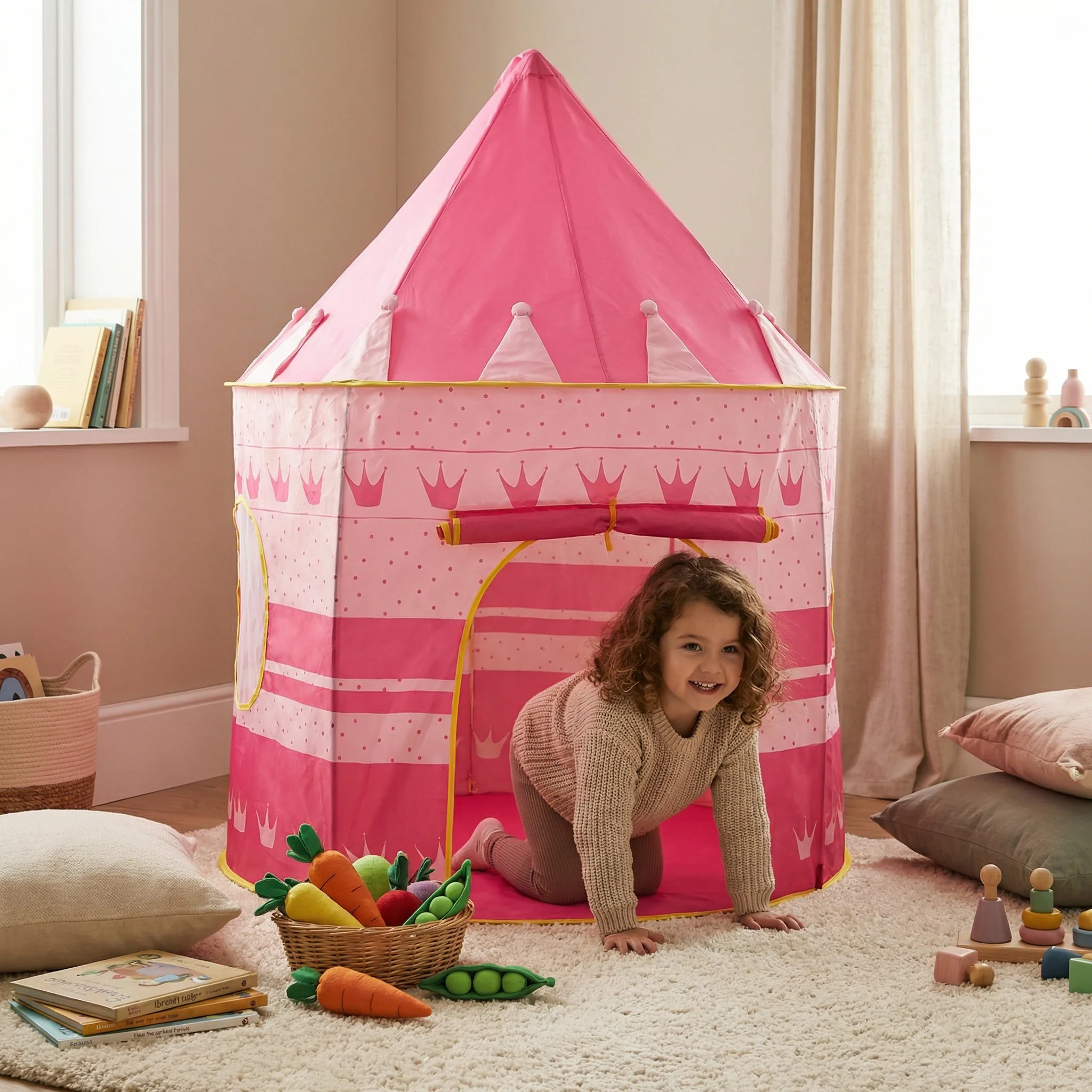 Starry Sky Kids Play Tent – Magical Castle for Little Adventurers (Indoor & Outdoor) - Image 6