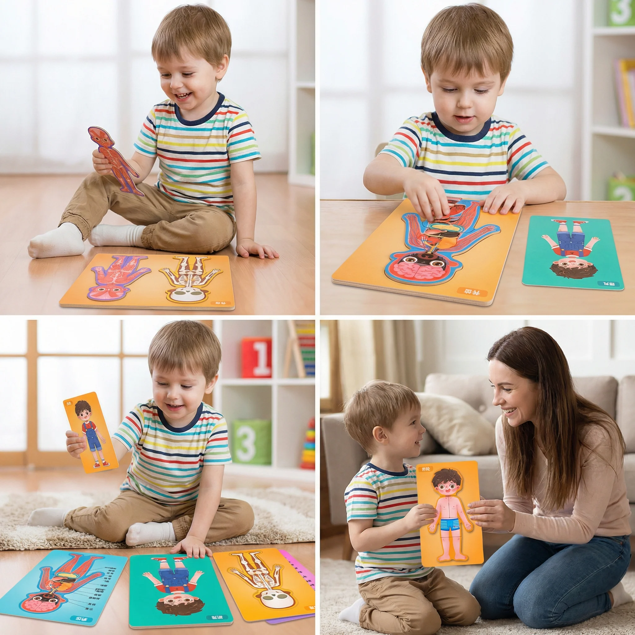 Wooden Human Body Puzzle for Kids – Learn Anatomy Through Play - Image 4